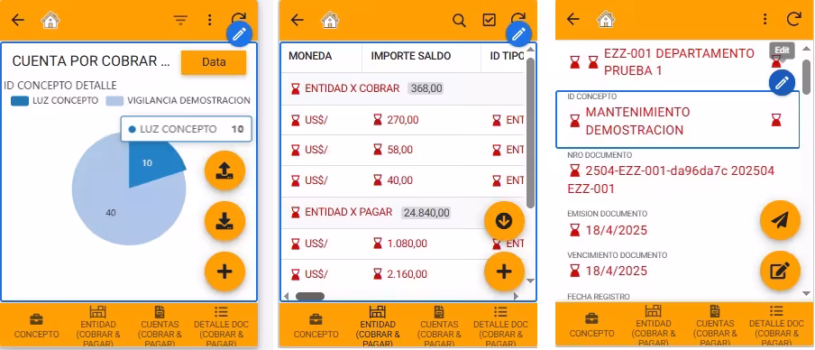 App control recibos de mantenimiento en condominios